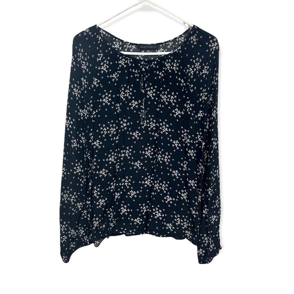 Sanctuary Black and White Floral Blouse